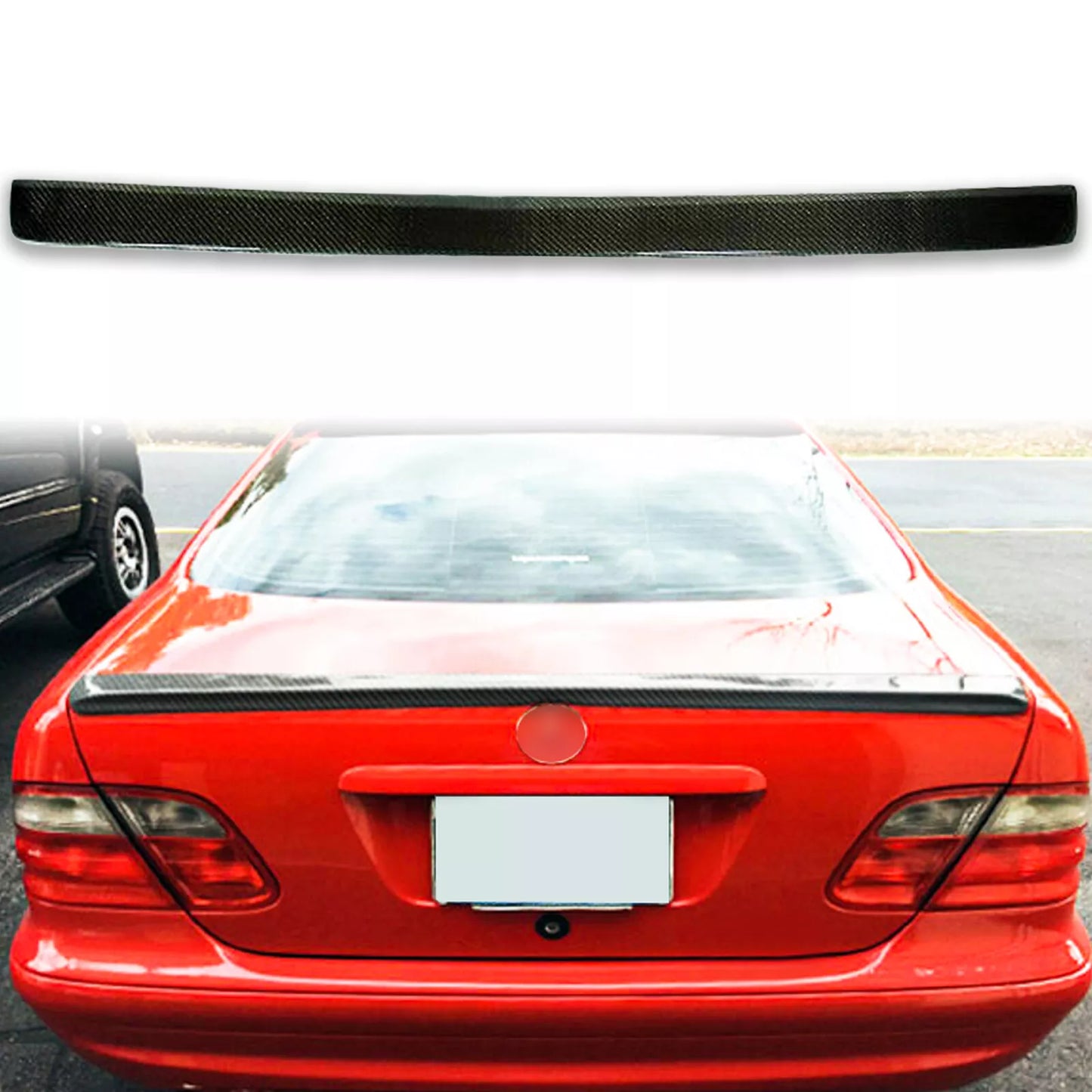 Carbon  Boot Spoiler for Mercedes Benz CLK C208 Coupe (1997-2002)
