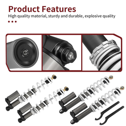 2 x Front/Rear Left & Right Shocks w/ Tool for Polaris RZR 800S (2009–2012)