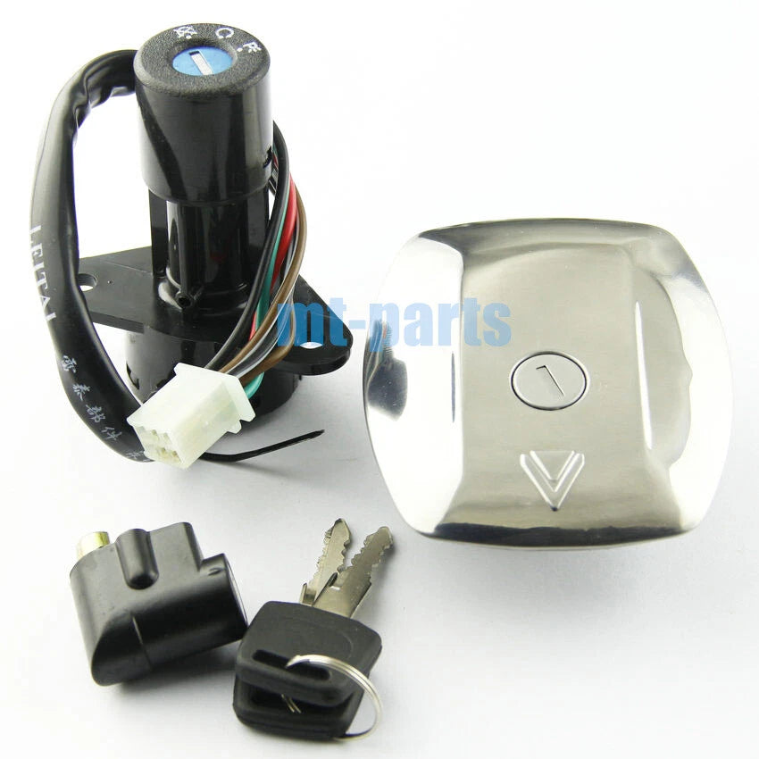 Fuel Gas Cap & Ignition Key Switch Lock Set for Suzuki GS125 (1982-2000)