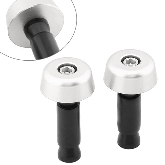 0.5in Handlebar Hand Grips & End Caps for Universal Motorcycle (N/A)