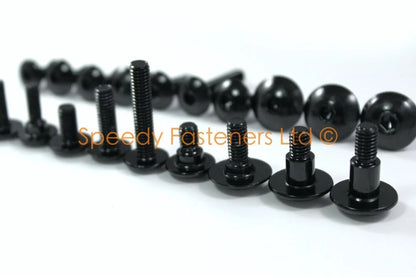 Black Aluminum Fairing Bolts / 2 x m5 m6 / Shoulder Bolts for Suzuki