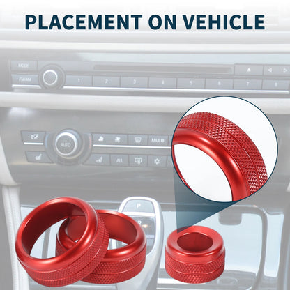 AC Media Switch Knob Cover for BMW 1 2 3 3GT 4 Series F20 F22 F30 F31 (2012-2020)