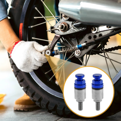 2 x Metal Blue Fork Air Bleeder Valve M4x0.7 for Motorcycle