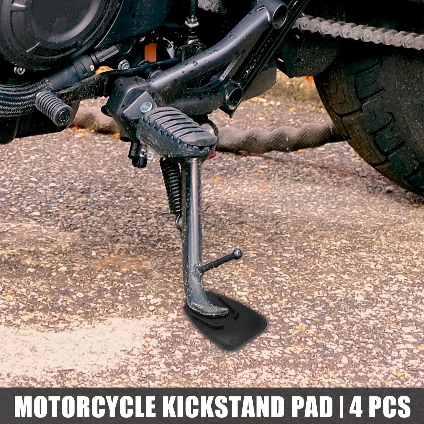 4pcs Kickstand Pad Extension Pad for Motorcycle