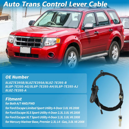 Automatic Trans Gear Shift Cable for Ford Escape (2008–2008)