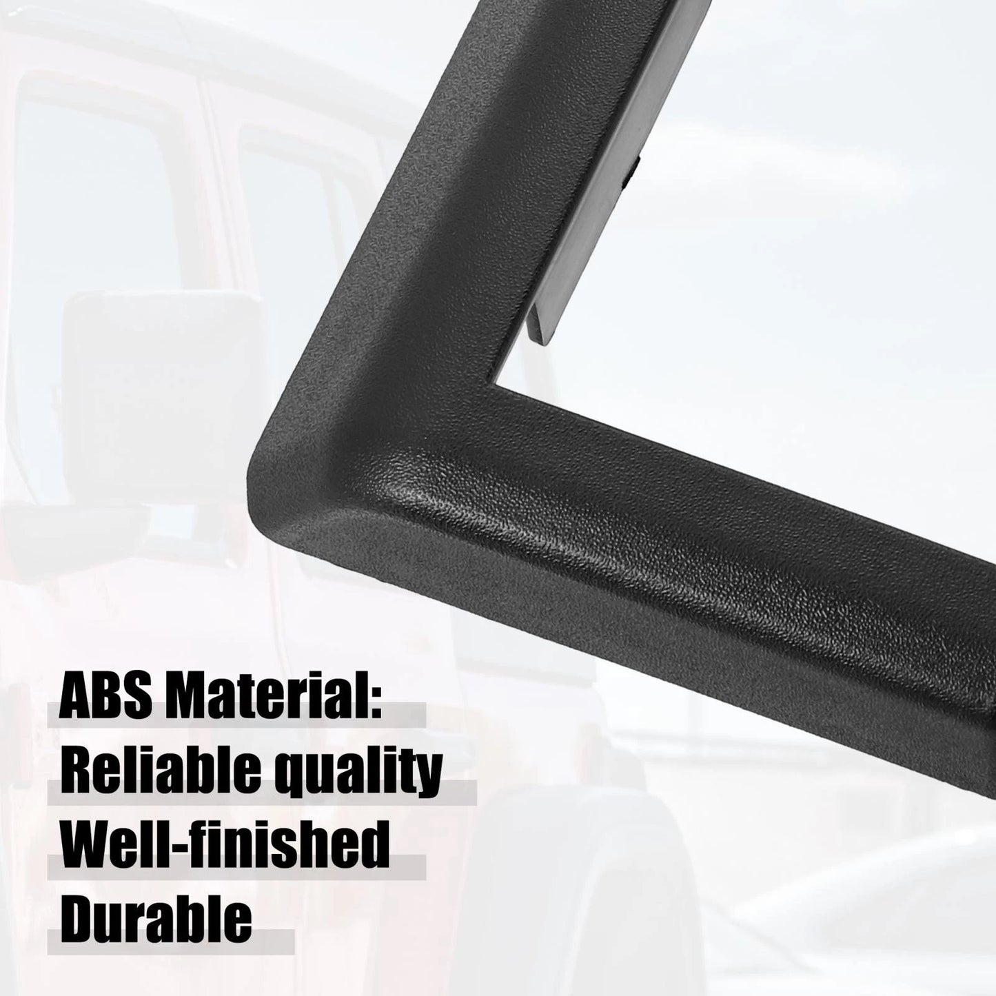 Rear Outer Lower Tailgate Tire Bracket Cover for Jeep Wrangler (2007-2018)