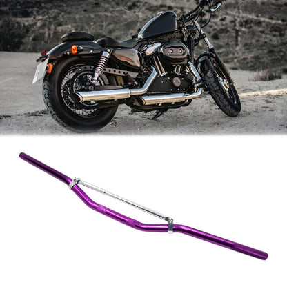 7/8'' 22mm Dia Aluminum Front Handlebar Purple for Motorcycle