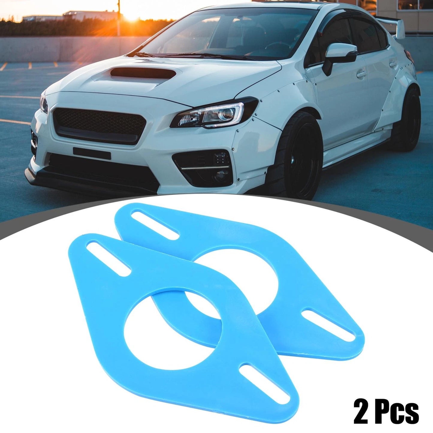 Blue Plastic Speaker Mounting Adapter Rings for Toyota Subaru