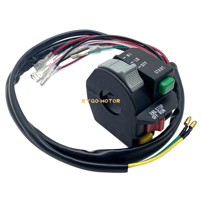 Left Handlebar Switch Start Kill Stop Headlamp for Polaris Big Boss 250 300 400
