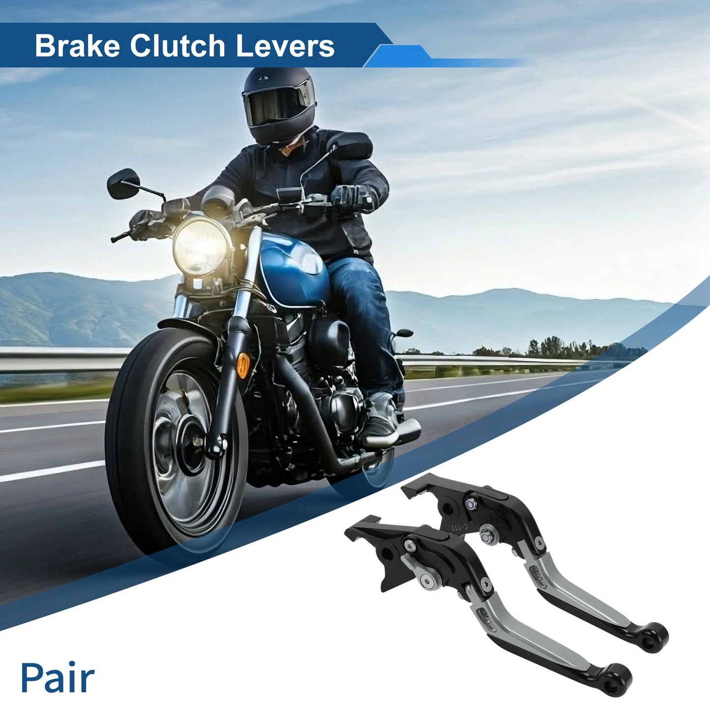 Brake Clutch Levers / Adjustable Short/Long / Levers for Kawasaki ZX7R/ZX7RR