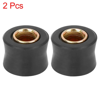 2pcs 10mm Rear Shock Absorber Cushion Rubber Ring Bushing Black for Motorbike