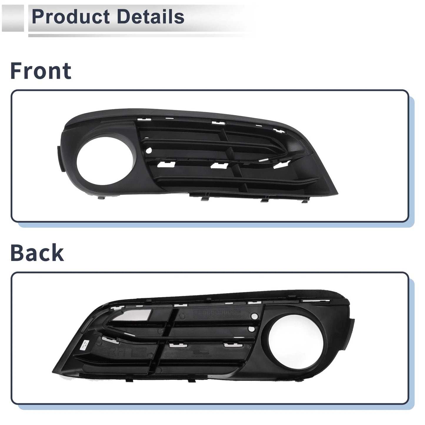 Front Left Fog Light Grill for BMW 5 Series (2014-2017)