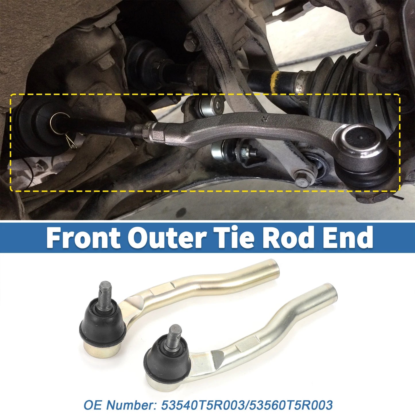 Front Outer Tie Rod Ends for Honda Fit (2015-2020)