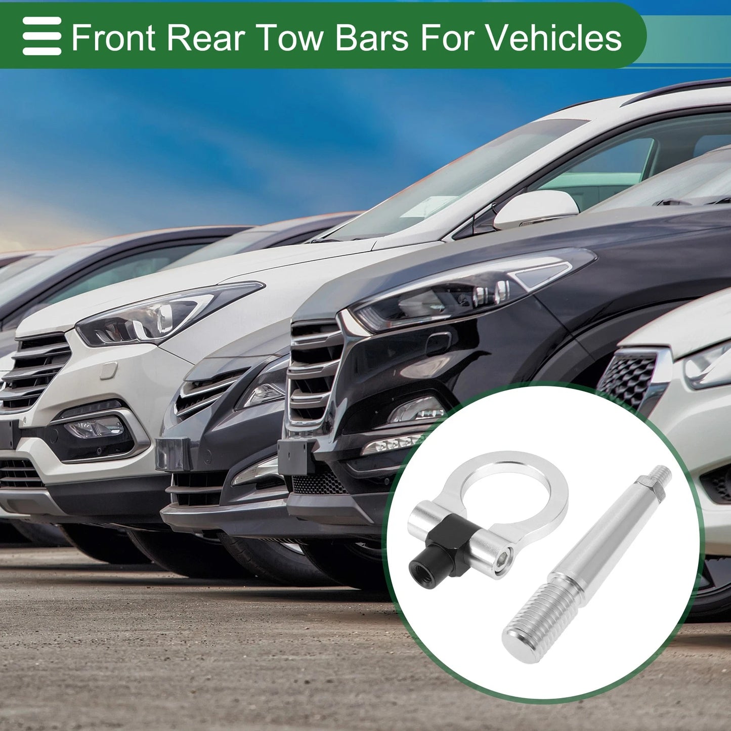 Tow Hook 23.6mm Aluminum Alloy for Mitsubishi Lancer (2008-2017)