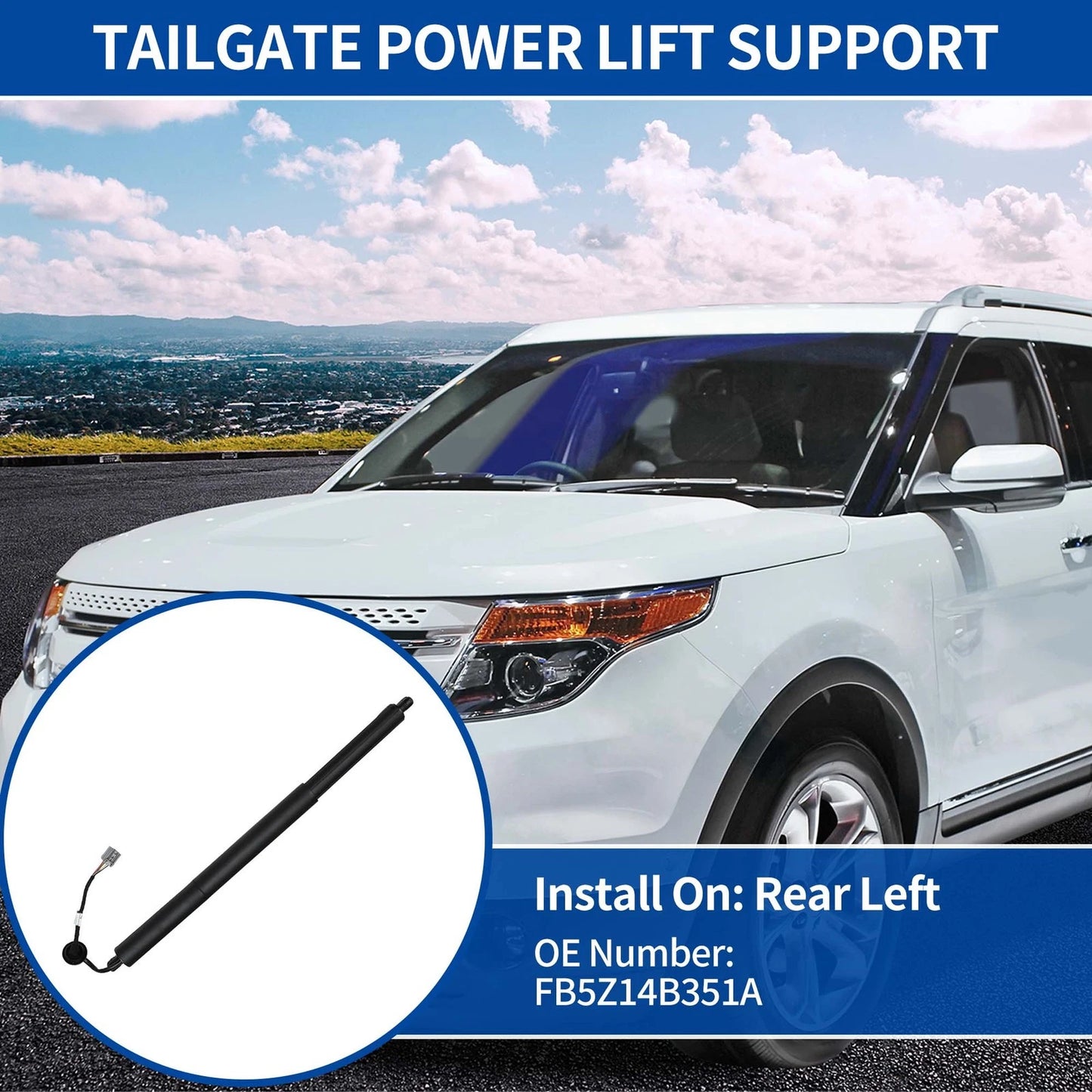 Rear LH Tailgate Lift Support for Ford Explorer (2011-2015)