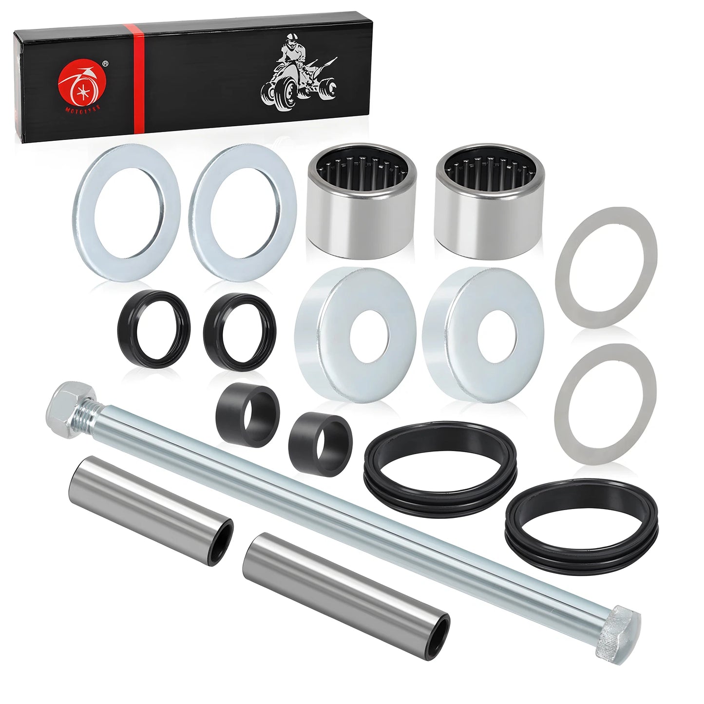 Rear Swing Arm Pivot Bolt Bearing Seal Kit for Yamaha Blaster YFS200 1988-2006