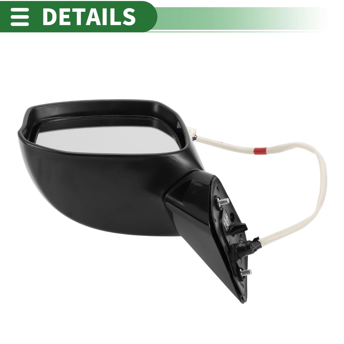 Left Door Mirror for Honda Civic (2012-2015) Manual Folding Gloss Black