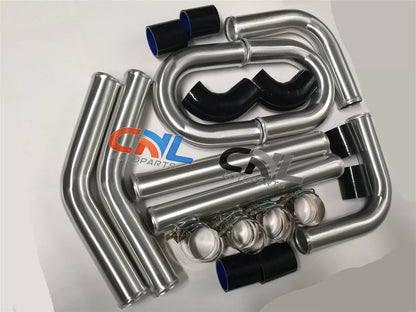 3" 76MM Universal Black T-Clamp Kit 16 x Aluminium Turbo Intercooler Pipes