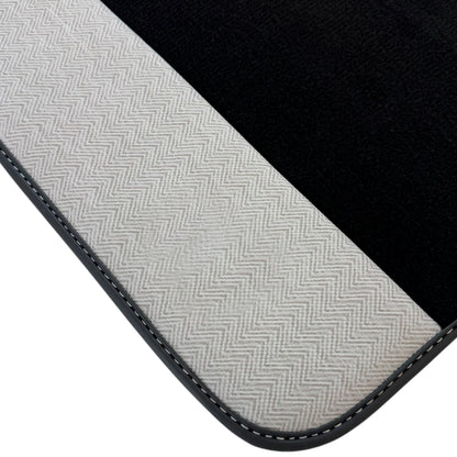 Black Floor Mats for Rolls Royce Spectre 2023-2024 2 x Gray Leather