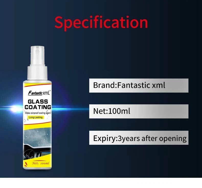 Glass Mirror Windshield Rain Water Proof Coating Repellent for Fantastic xmL 100ml