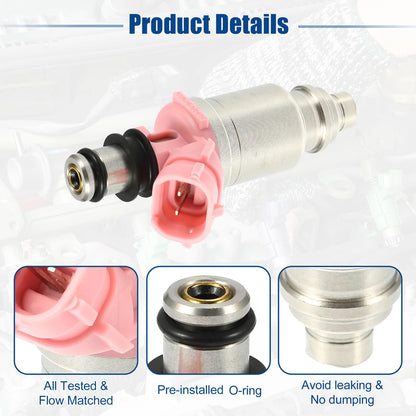 6 x Fuel Injector Nozzles for Toyota Land Cruiser 4.5L (1992-2004)