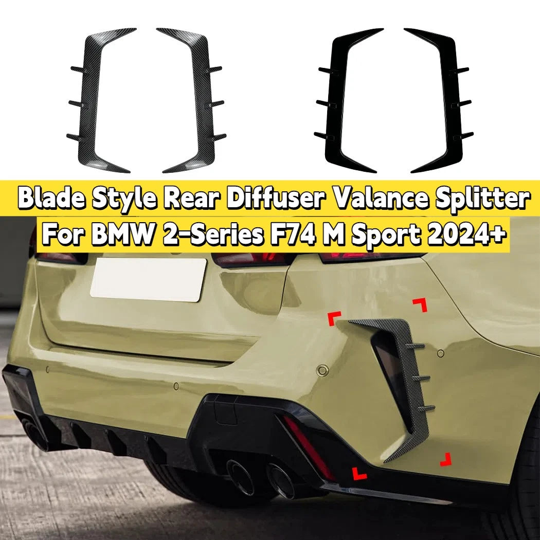 Rear Bumper Diffuser Valance Splitter for BMW 2-Series M Sport (2024–2024)