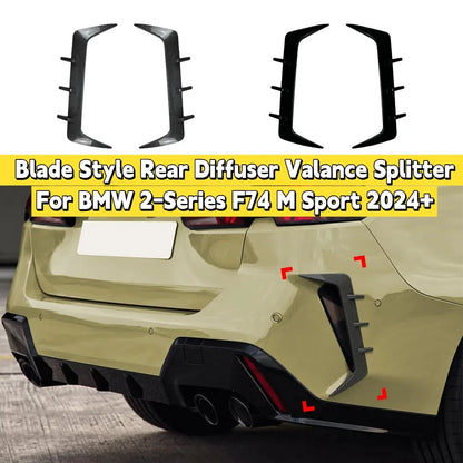 Rear Bumper Diffuser Valance Splitter for BMW 2-Series M Sport (2024–2024)
