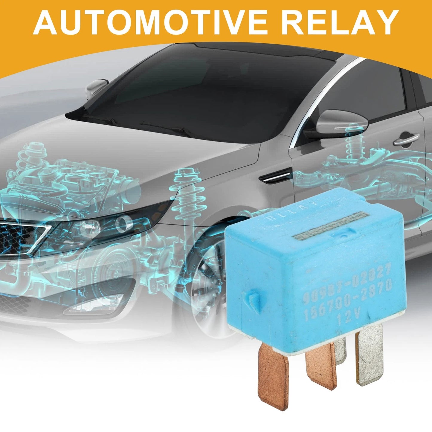 Multi-Purpose Automotive Relay 12V 4 Pin Relay for Toyota