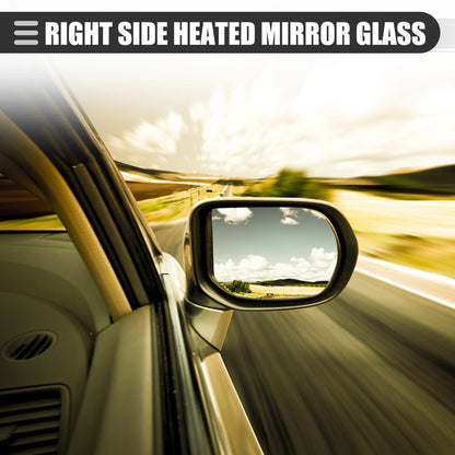 Front Right Rearview Mirror Glass for GMC Acadia Black Clear