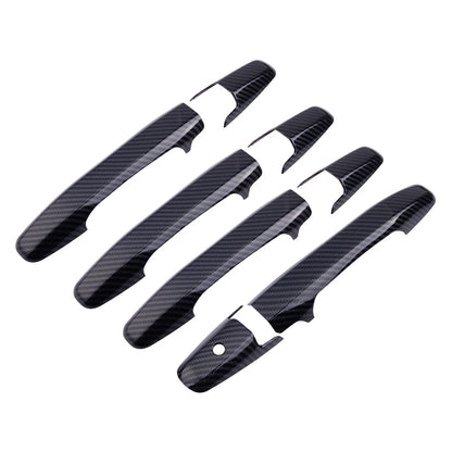 12pcs Carbon Fiber ABS Door Handle Bowl Covers for Honda Civic (2006-2011)