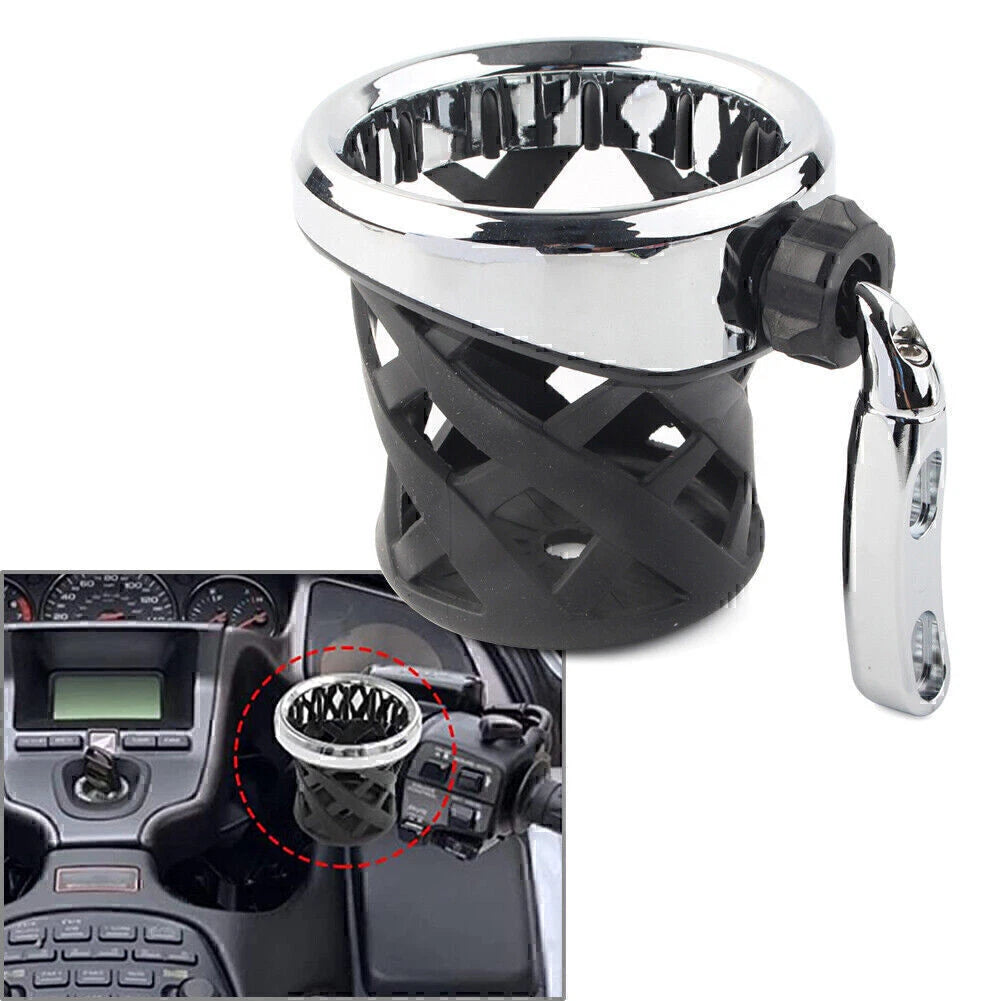 Universal Motorcycle Cup Holder Drink w/ Mesh Basket for Goldwing GL1800 (2001-2021)