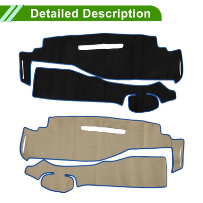 Dashboard Cover Mat for Nissan Serena C27 2016-2022 Black Blue