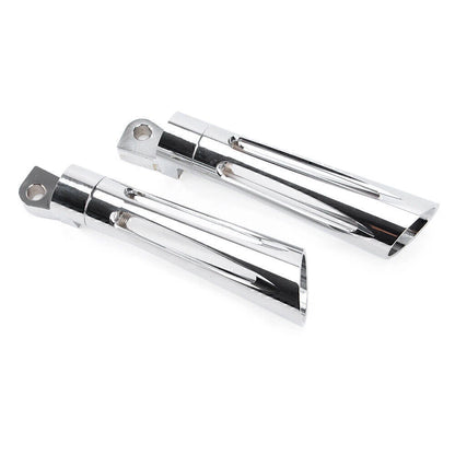 Chrome CNC Footpeg Footrest for Harley Dyna FXSB FXCW FXS Sportster XL1200 (2012-2017)