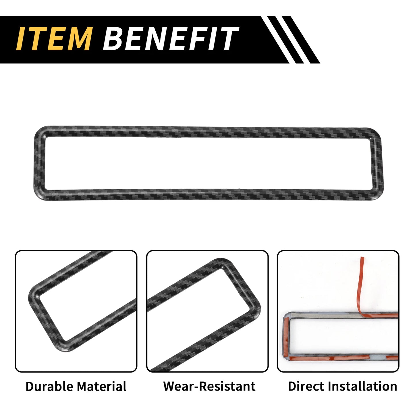 Emergency Light Switch Panel Trim for Jeep Wrangler JK (2011-2017) Black