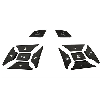 Steering Wheel Button Cap Kit for Mercedes ML W166 (2011-2015) W463 (2013-2018)
