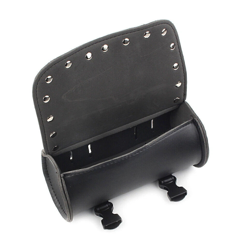 Motorcycle Handlebar Sissy Bar Saddlebag Fork Roll Barrel Bag for Yamaha Honda
