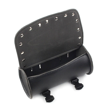 Motorcycle Handlebar Sissy Bar Saddlebag Fork Roll Barrel Bag for Yamaha Honda