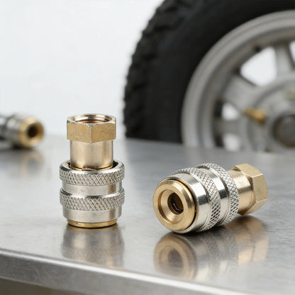 Brass Lock On AirChuck for Inflator Closed End Design for Inflator Closed End Design