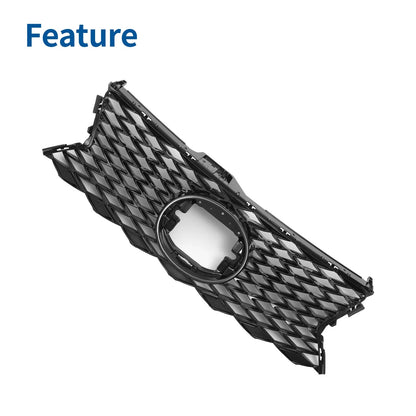 Front Upper Hood Bumper Grille for Lexus IS300 (2018-2021) Black