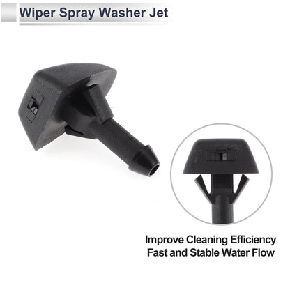 6 x Windshield Washer Nozzles & Hose Connectors for Volvo