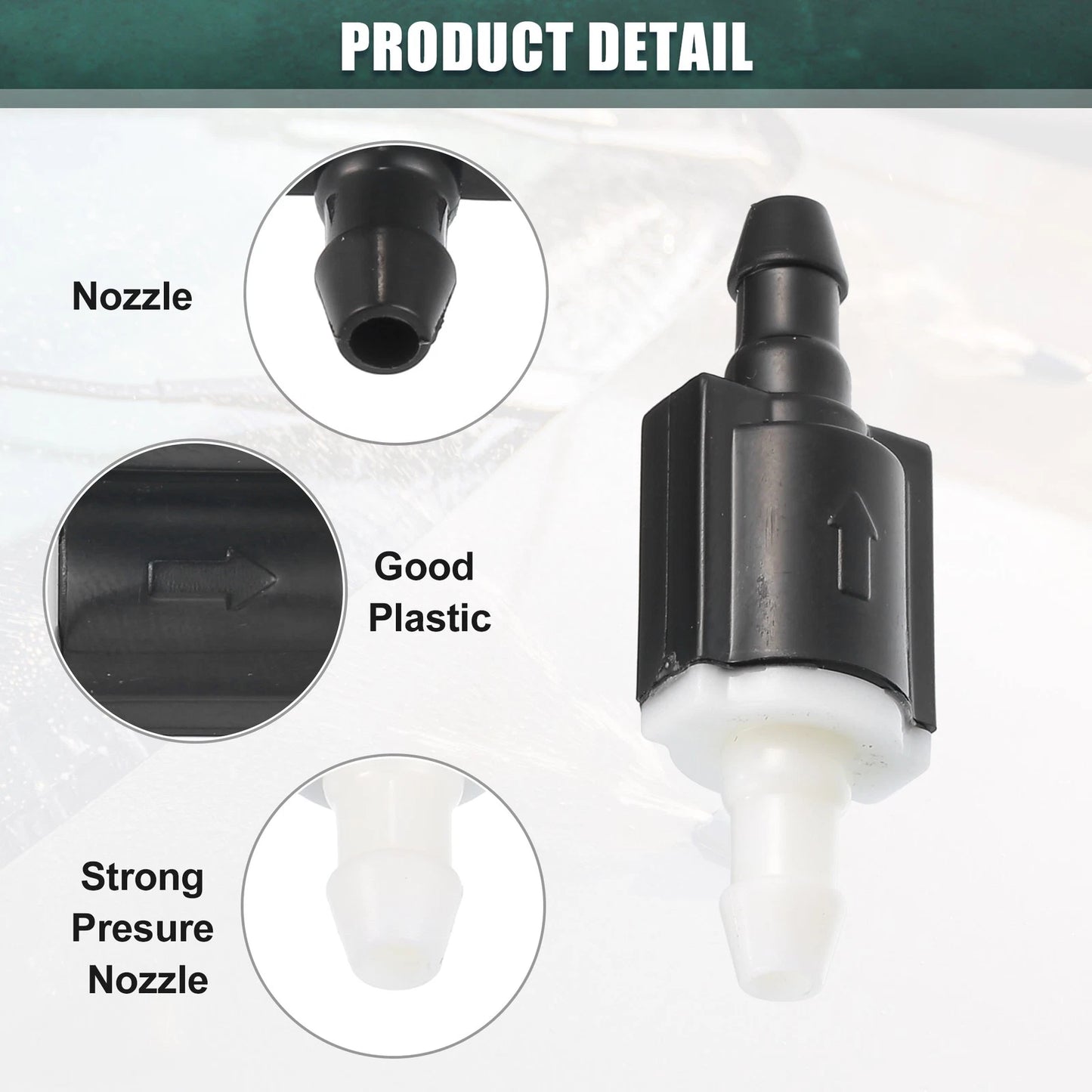 4pcs Windshield Wiper Washer Nozzles for Toyota Highlander (2001-2007)