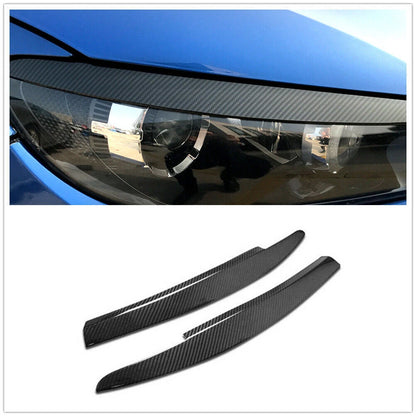 Headlight Eyebrow Eyelid Covers for VW Scirocco (2009-2017) Carbon Fiber