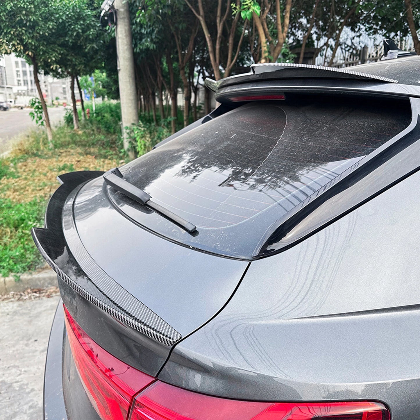 Rear Boot Spoiler + Middle Lip for Audi Q3 Sportback (2019-2024)