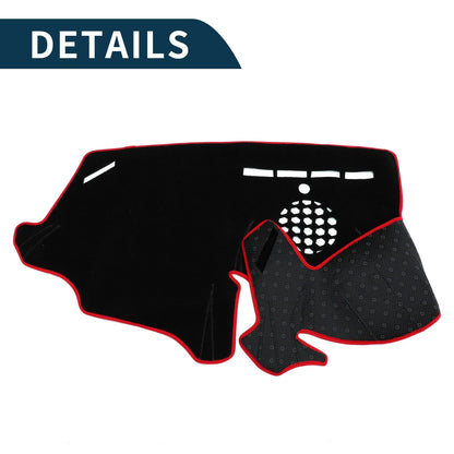 Dashboard Cover Mat for BMW 6 Series 2003-2010 Sun Protector Pad Black Red