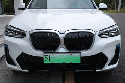 Front Bumper Kidney Grille Mesh Cover for BMW IX3 (2022)