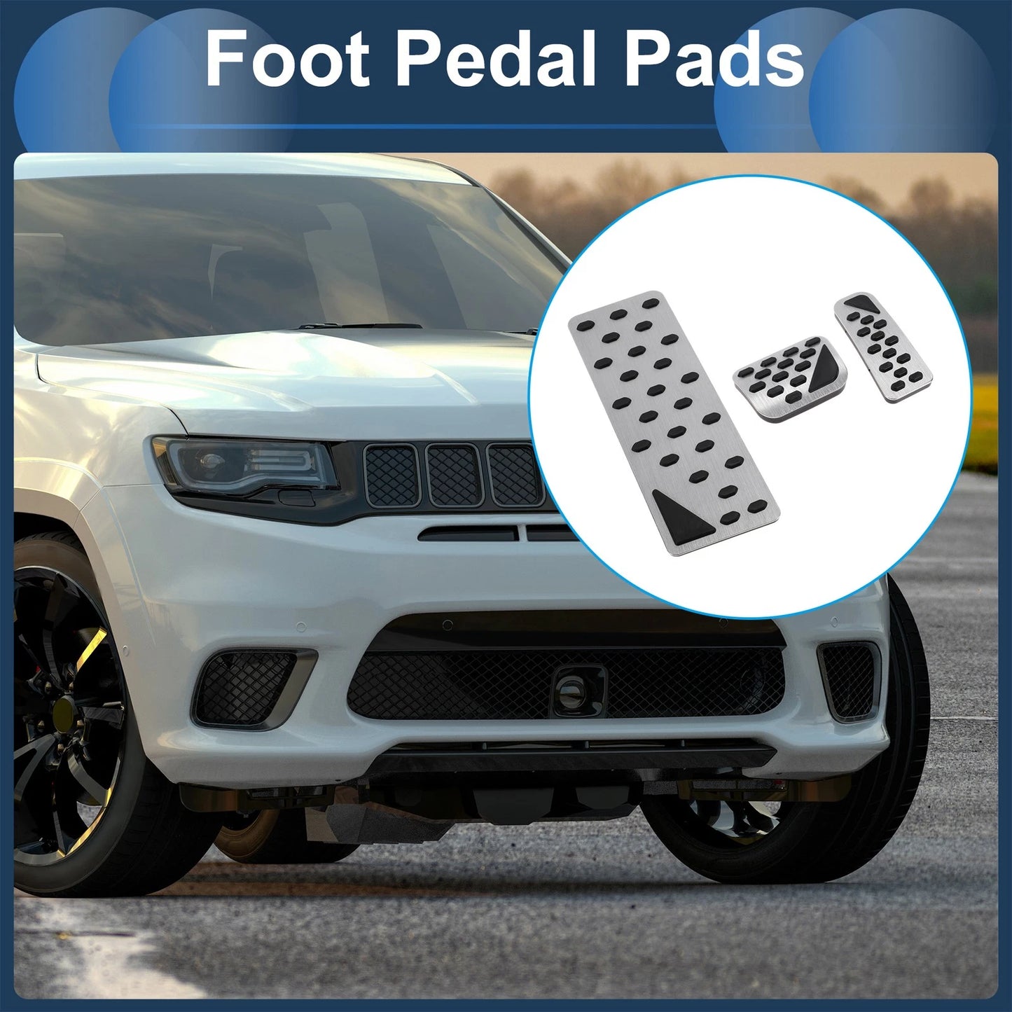 Foot Accelerator Pedal Covers for Jeep Grand Cherokee (2011-2023)