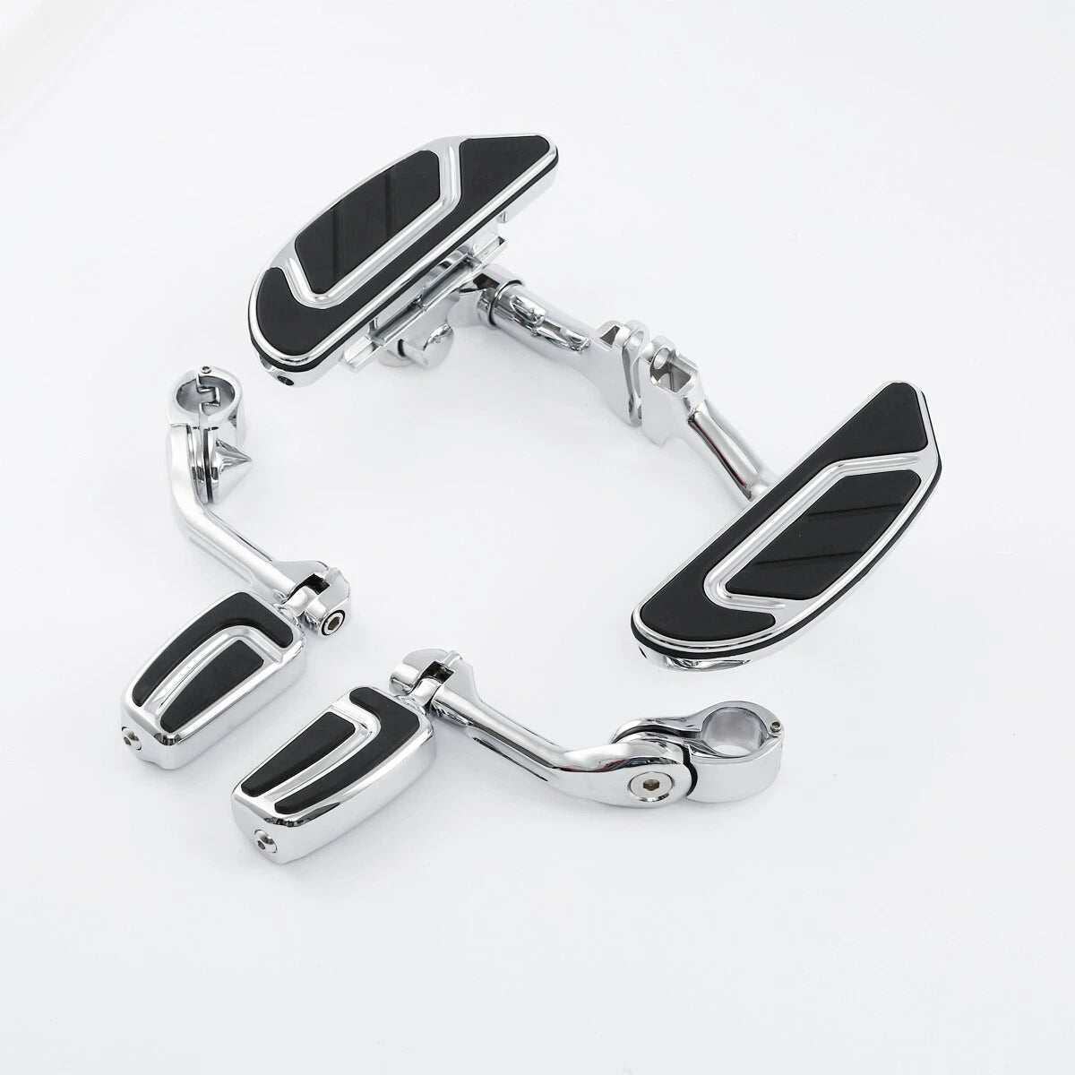 Long Angled Floorboards & Footpegs for Harley Touring (1993 - 2025)