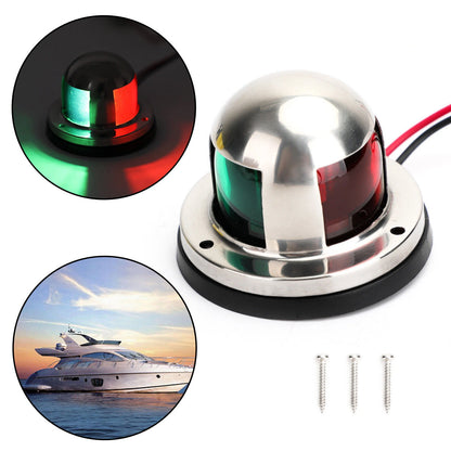 2 x 1 LED Navigation Lights for Boat (12V) Stainless Steel