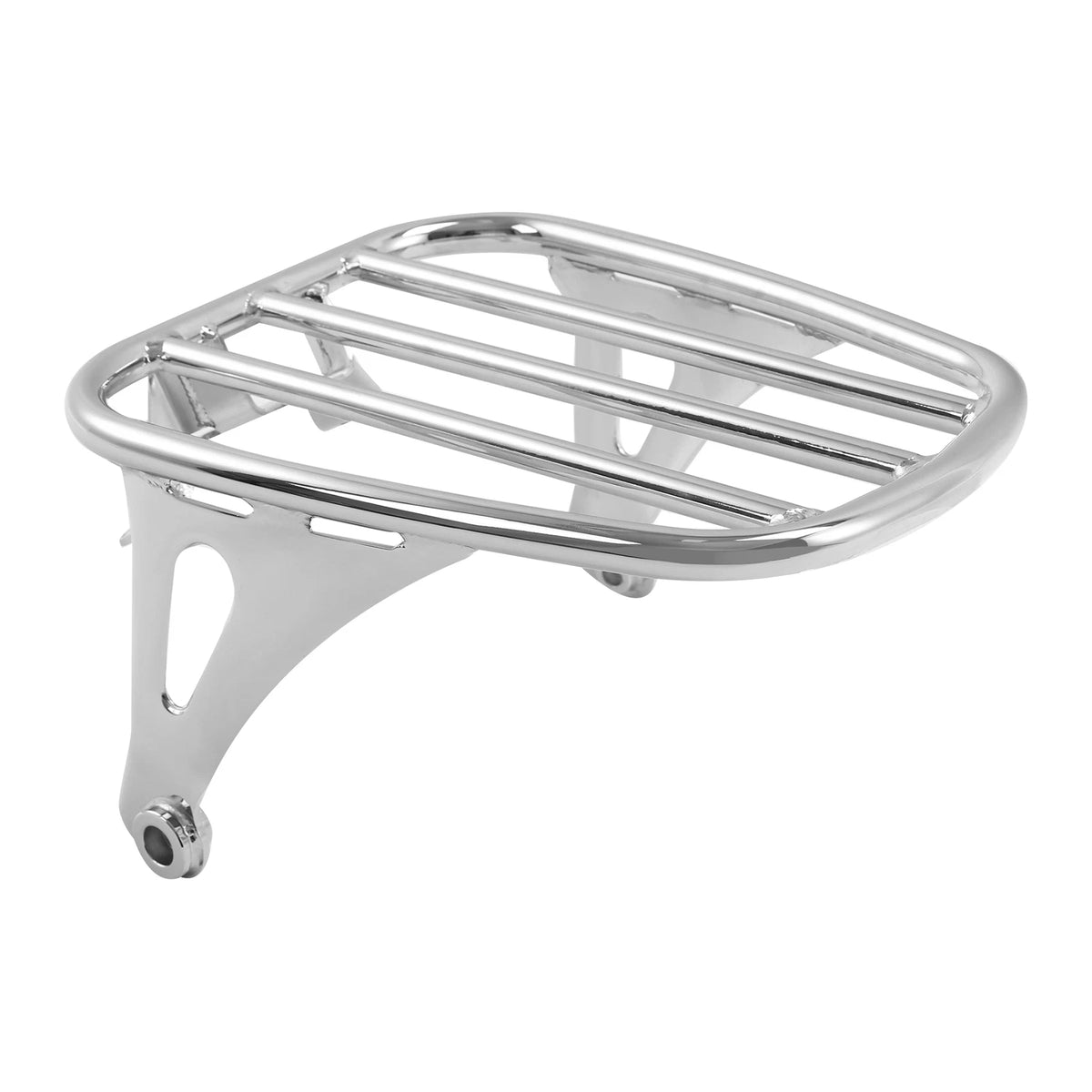 Chrome Five Bar Solo Seat Luggage Rack for Harley Softail Deluxe (2018-2025)