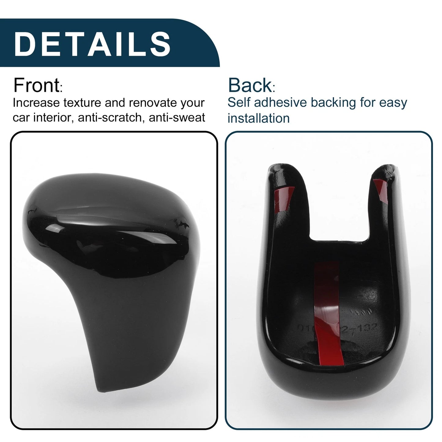 Automatic Gear Shift Knob Cover for Honda Civic (2022-2025) Black